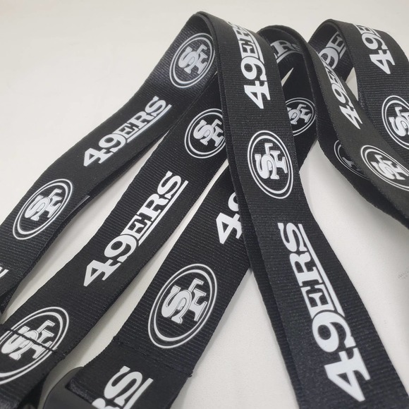 Stocking Stuffer Special 3 lanyards for $14 - San Francisco 49ers Black White - Picture 1 of 3